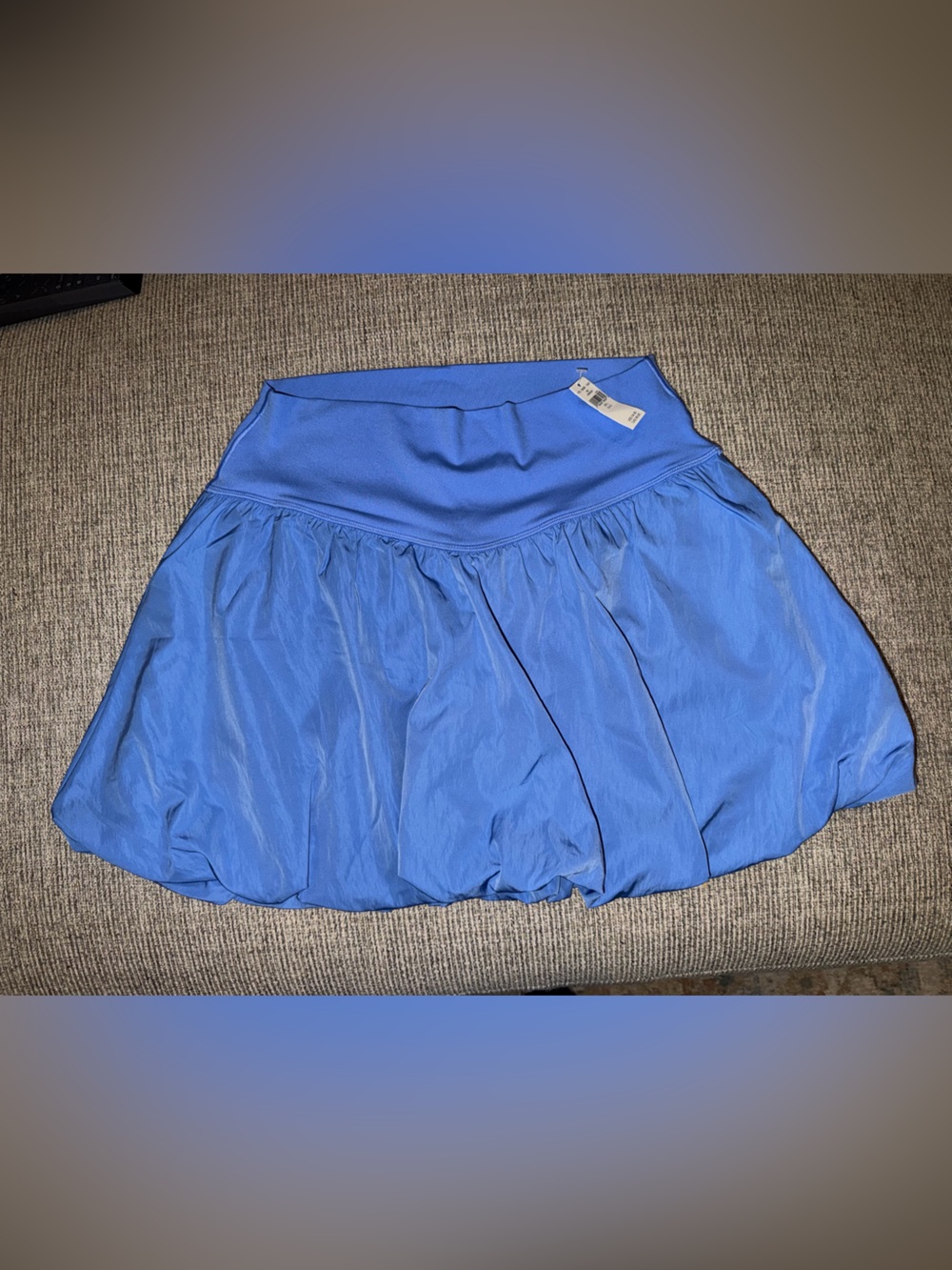 aerie Blue Bubble Hem Skort
